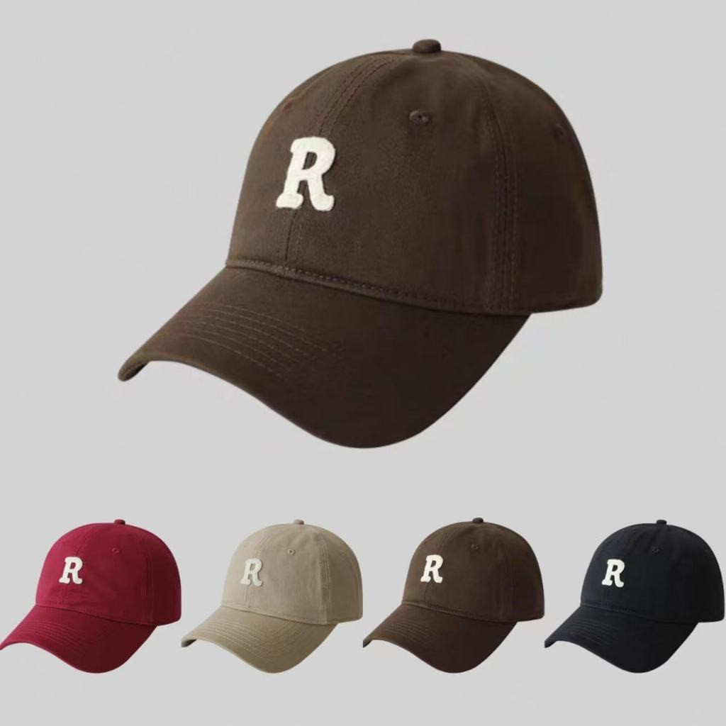 2025 Popular Style R Letter Embroidered Baseball Caps Outdoor Leisure ...