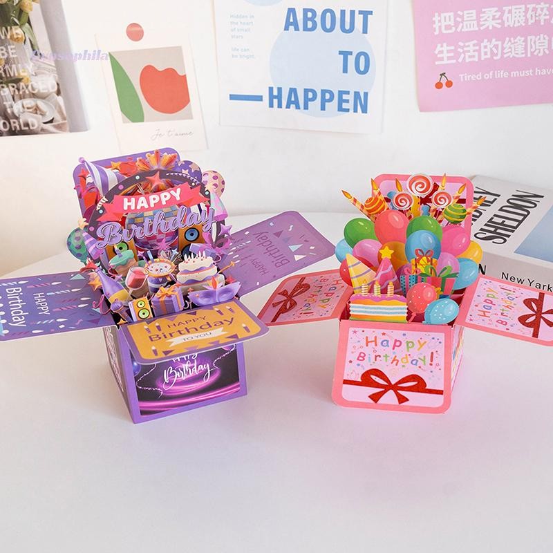 3D Pop Up Happy Birthday Greeting Card Gift Greeting Cards For Birthday ...