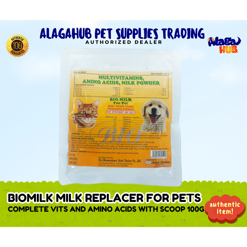ALAGA BIOMILK MILK REPLACER AND ENHANCER FOR PUPPIES KITTEN DOG CAT ...
