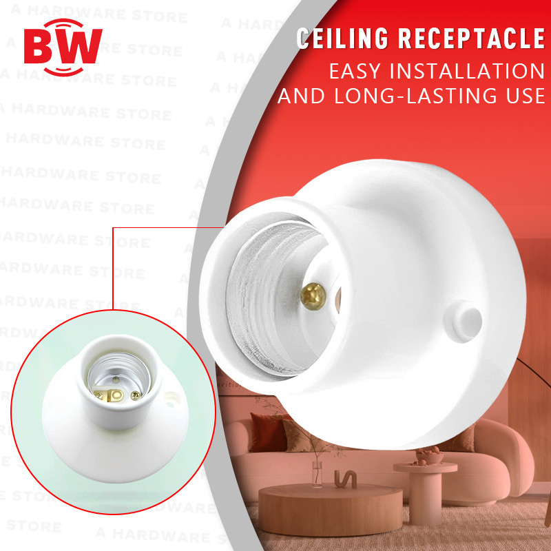 Omni E27 Ceiling Receptacle With Screw E27-040/30/20/E-14-015 | Shopee ...