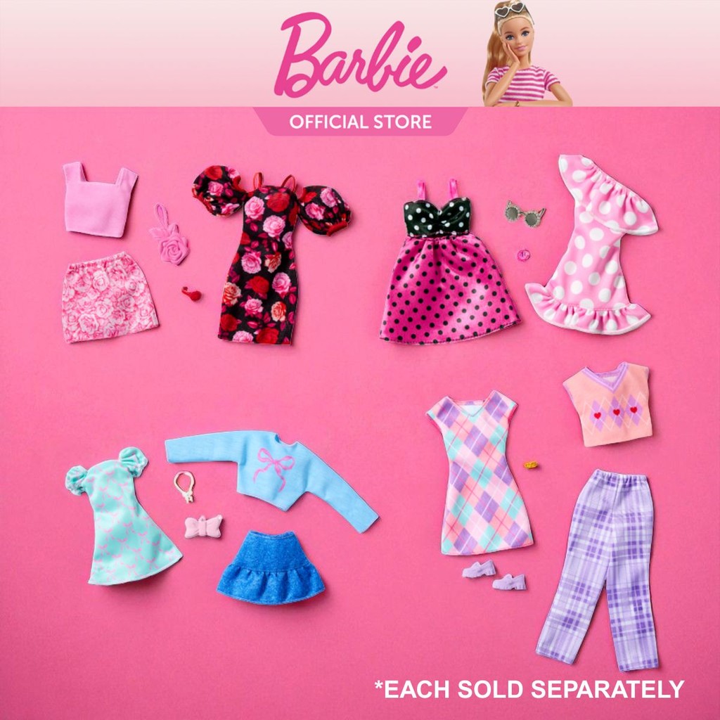 Barbie Complete looks Fashion 2-Packs with Accessories for Doll ...