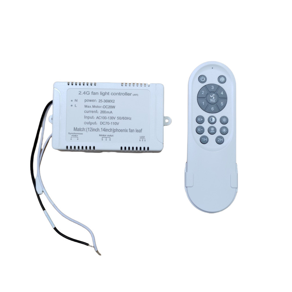 [BEST-PH] 24V Fan Light Remote Control DC Variable Frequency Stepless ...
