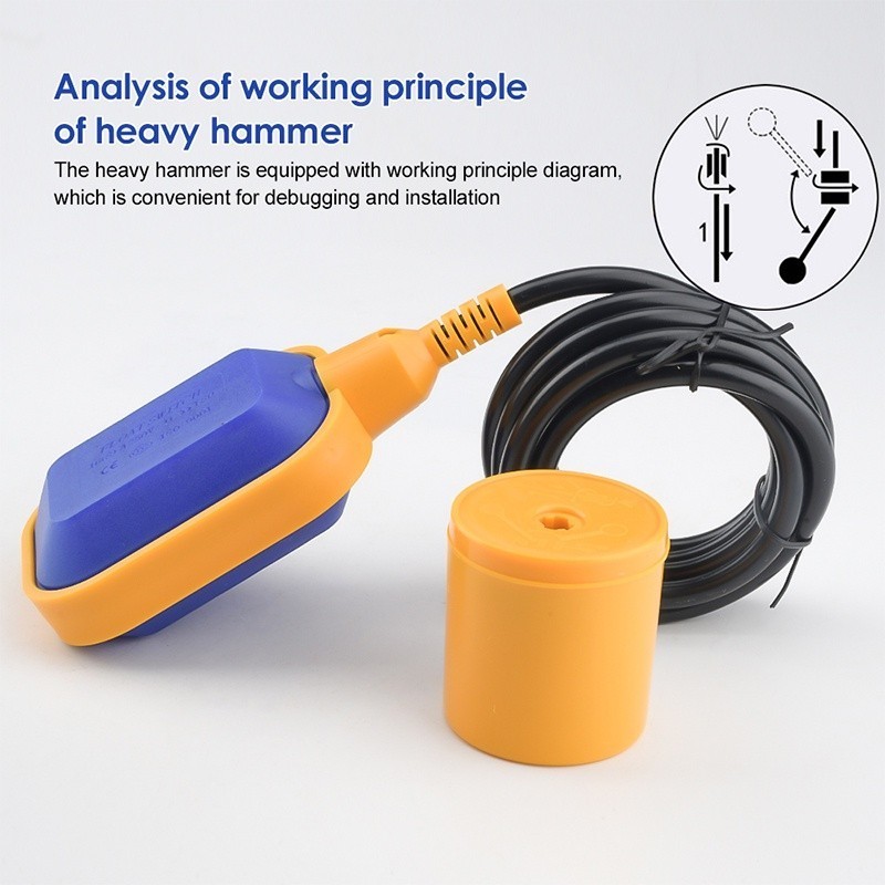 Cable Float Switch Water Level Controller Water Tank Liquid Level Gauge ...