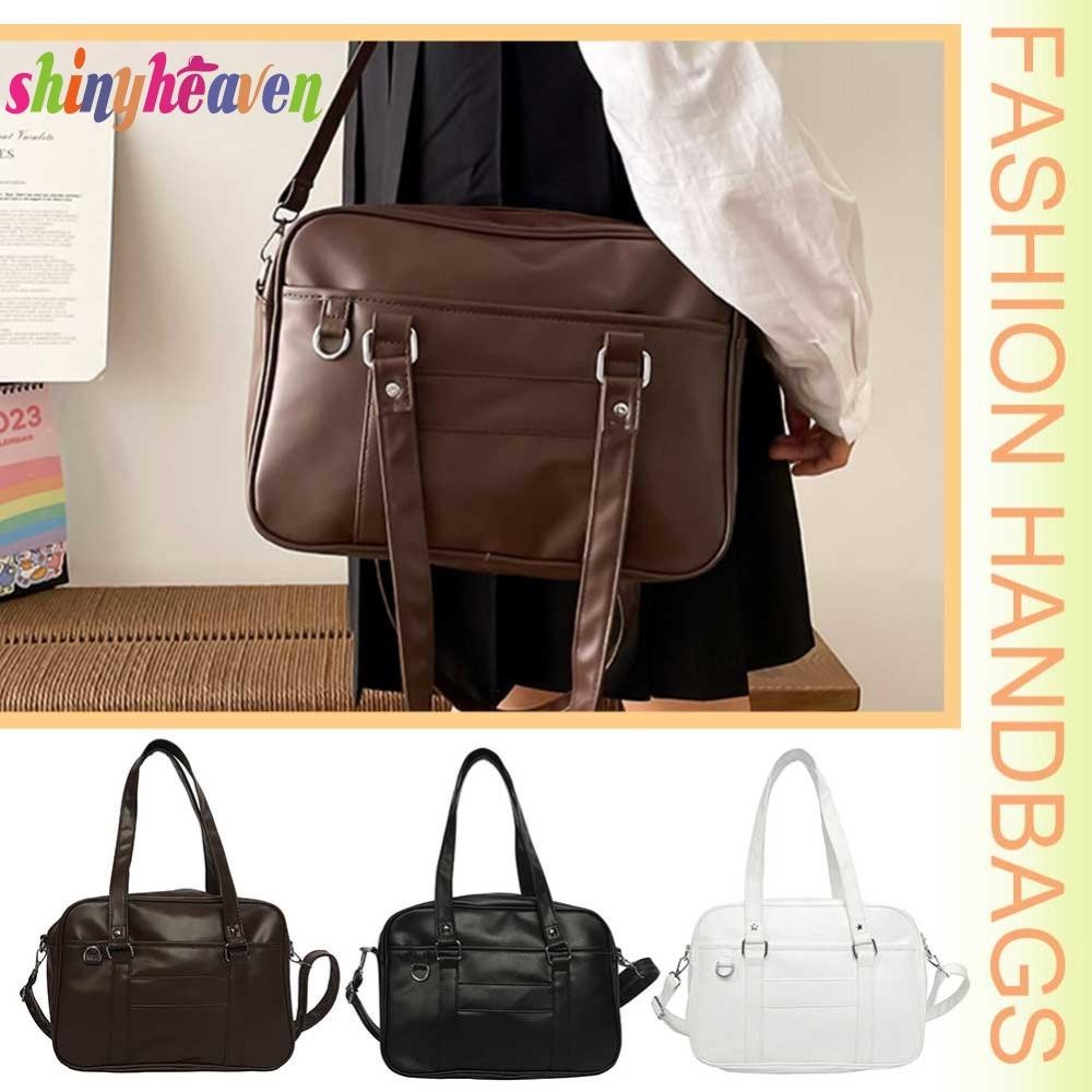 Japanese School Handbag PU Leather JK Uniform Bag with Adjustable Strap ...