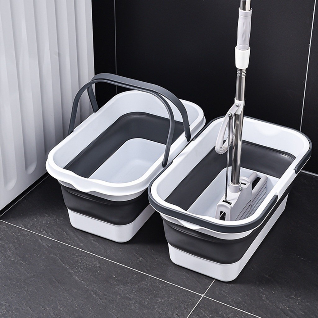 FOLDABLE OVAL SILICONE BUCKET FOLDABLE BASIN FOLDABLE BUCKET FLOOR MOP ...