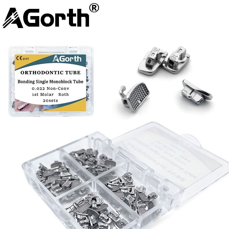 AGorth 20Sets/Box Dental Orthodontic Buccal Tube Monoblock Non ...