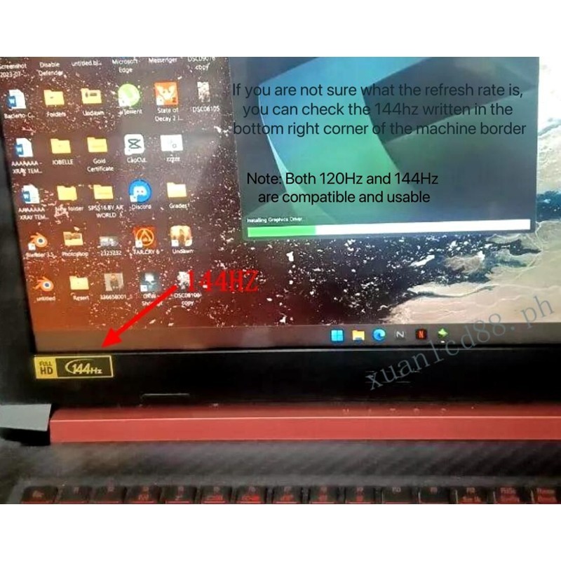 Acer Nitro 5 N20C1 15.6" 1920x1080 FHD IPS 144Hz