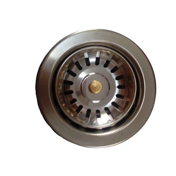 Premium Kitchen Sink Strainer – Stainless Steel Basket Drain Filter Stopper, 78mm Silver