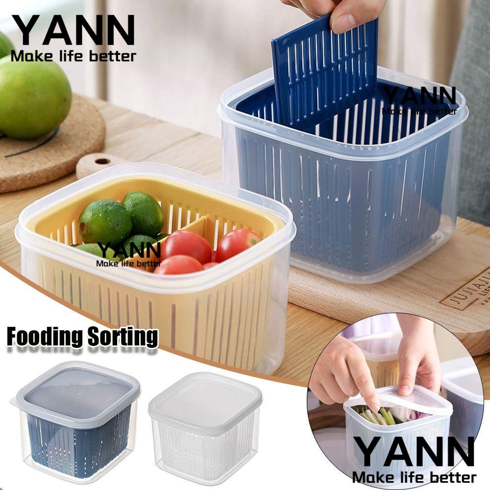 YANN1 Frozen Fresh Box, Onion Garlic Fooding Sorting Drain Storage Box ...