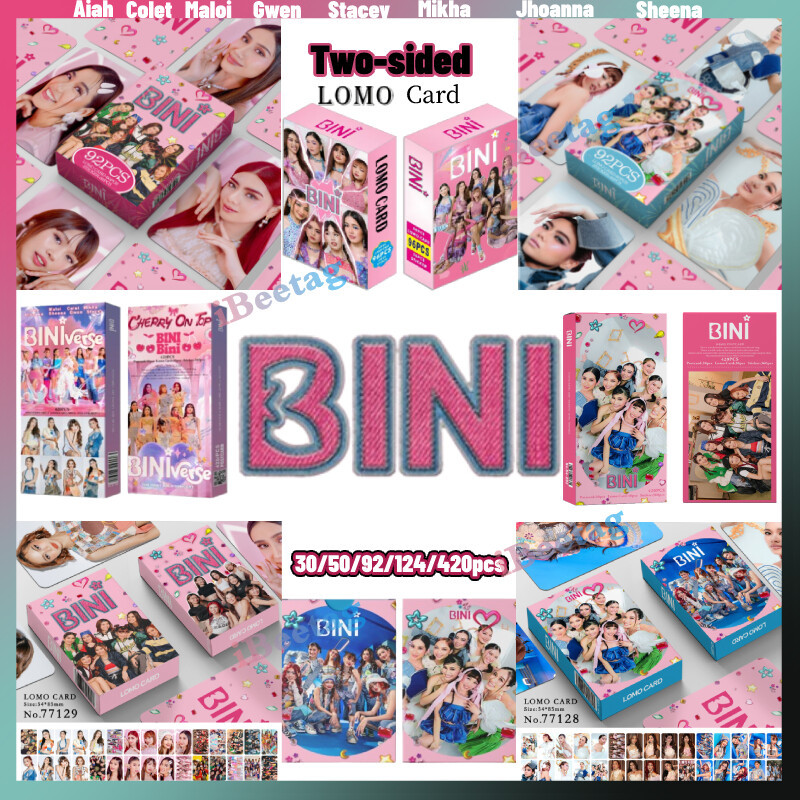 420pcs BINI Lomo Card Aiah/Colet/Maloi/Gwen/Stacey/Mikha/Jhoanna/Sheena ...