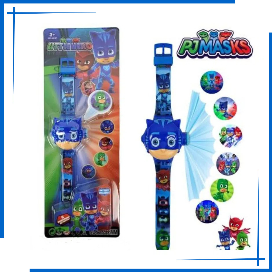 PJ Mask Kids Watch Toy Watch 3D Projector Digital Clock 6 Image ...