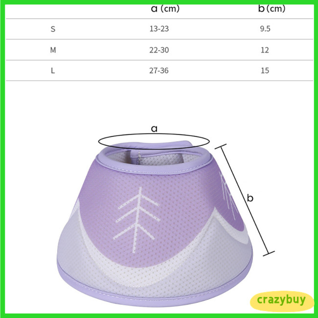 CR Cat DRecovery Collar Cone, Adjustable Cat Cone Collar Soft