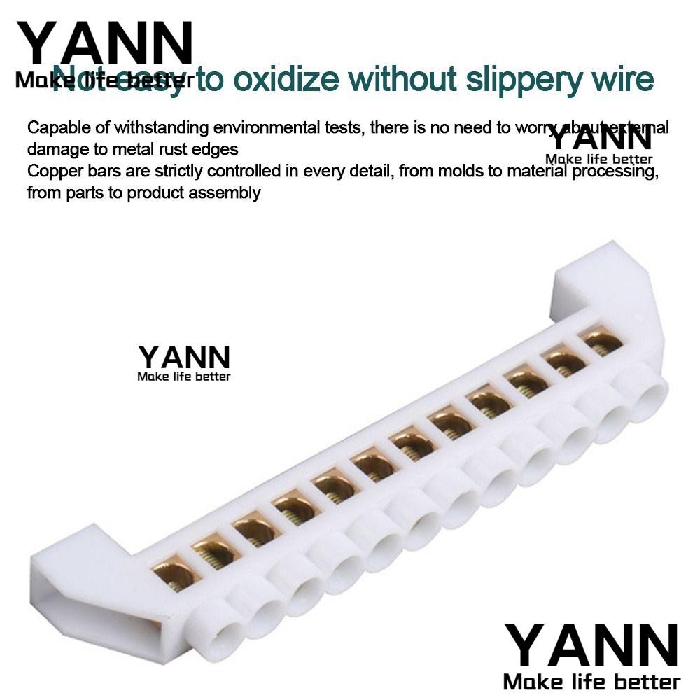 YANN1 Zero Row, Brass Multispecification Grounding Terminal Block