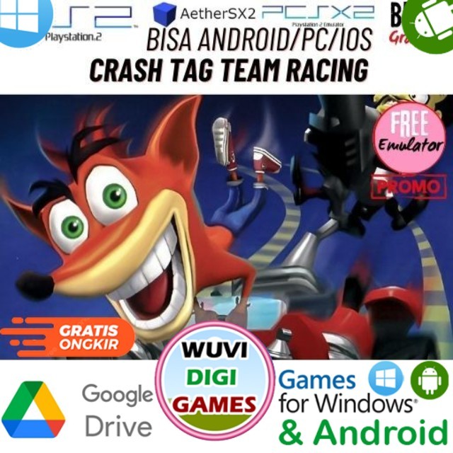 Sell [PS2] Crash Tag Team Racing | Can be used on PC / Android / IOS ...