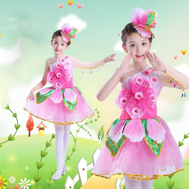 Peach Fairy Butterfly Goddess Dance Ensemble Costume with Rhinestones and Beaded Accents main image 0