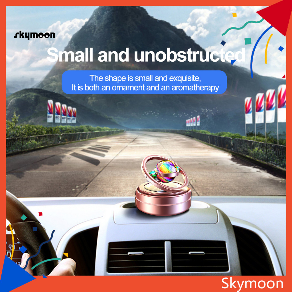 Skym* Upgraded Airflow Car Air Freshener Portable Solar Car Air