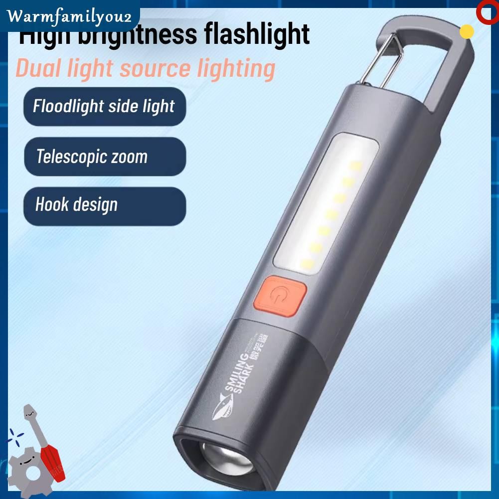Rechargeable Flashlight Waterproof Flash Light Keychain Light Outdoor ...