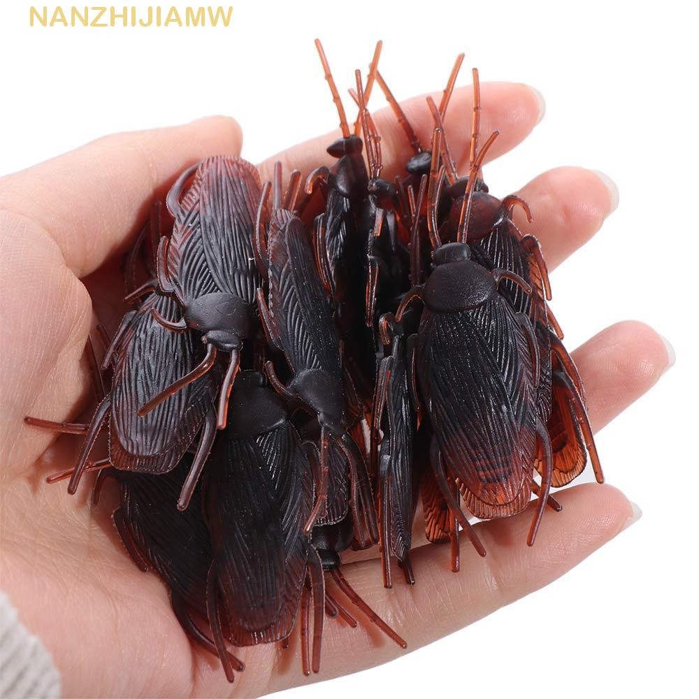 NANZHIJIAMW 50pcs Simulation Cockroach Toys, Lifelike Trick Fake ...