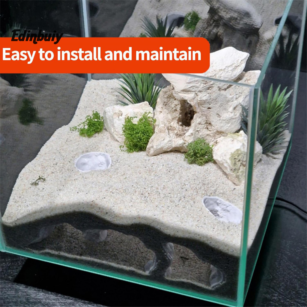 EDI Cichlid Hideout Cave for Shrimp Pleco Aquarium Tunnel Hide Natural ...