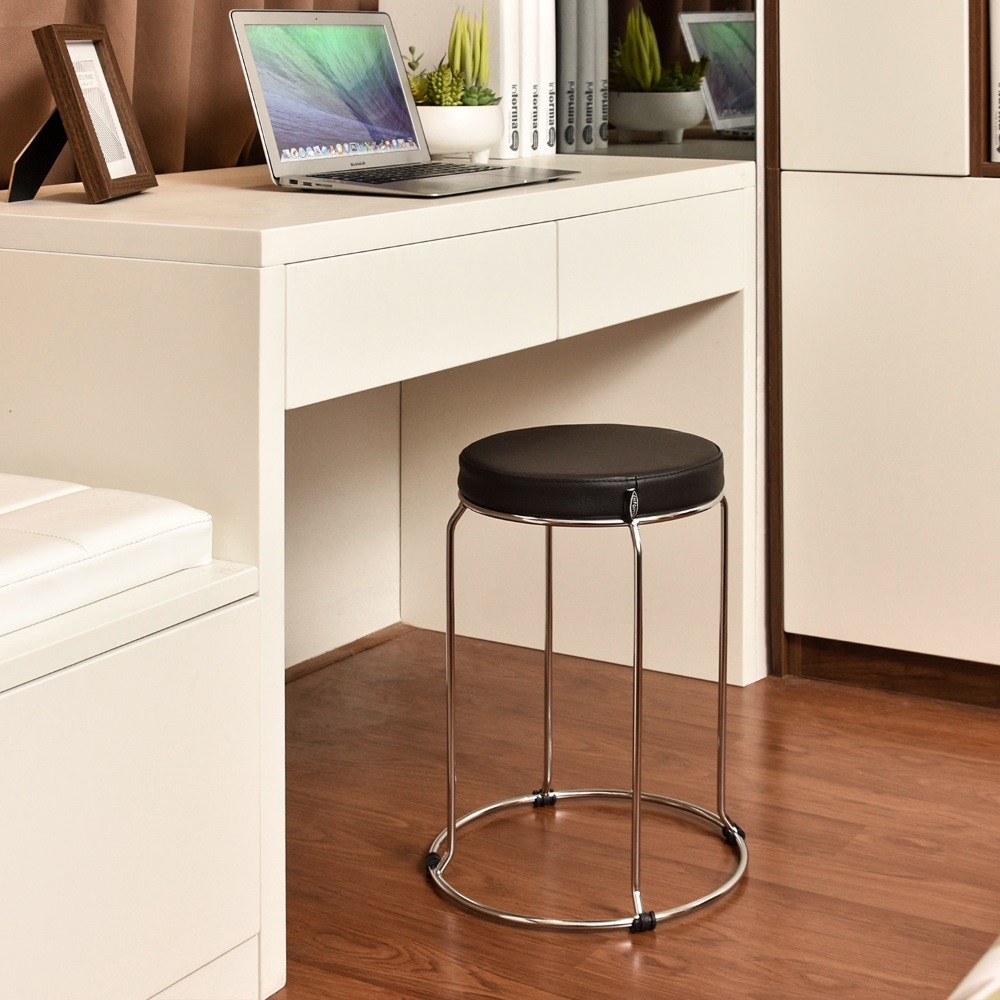 Informa Neo Titans Leather Bench - Black Multipurpose Stool Cafe ...