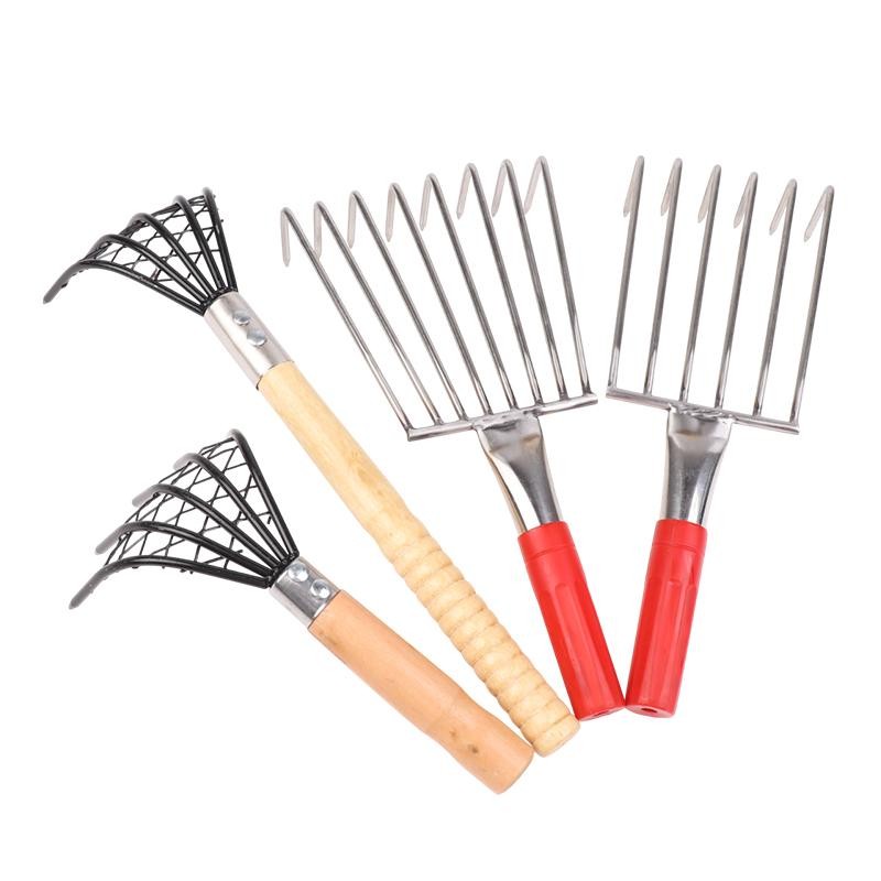 TFPH Multifunctional Rake Tool Beach Clam Rake Seafood Shell Rake ...