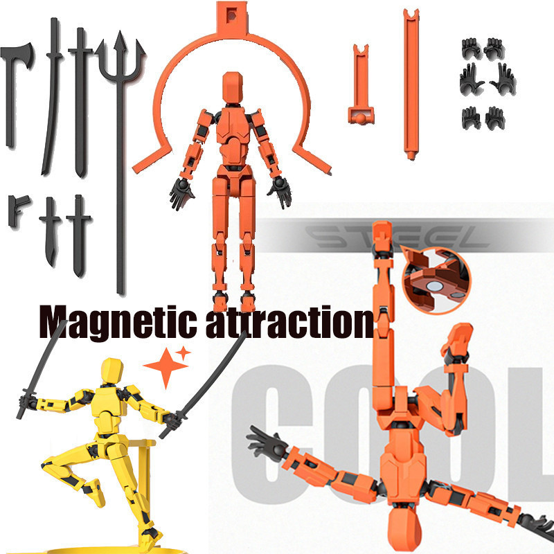 Lucky 13 Action Figure 3D Printing Movable Joint