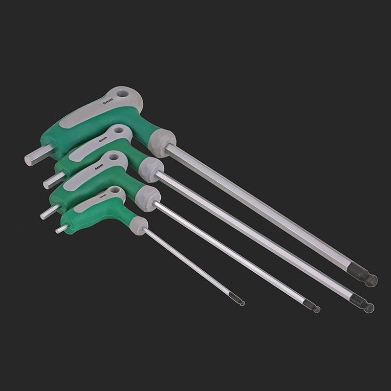 RQ+＞1PCS Ball Ended Hex Allen Key Spanners Plastic T-Handle Keys Wrench ...