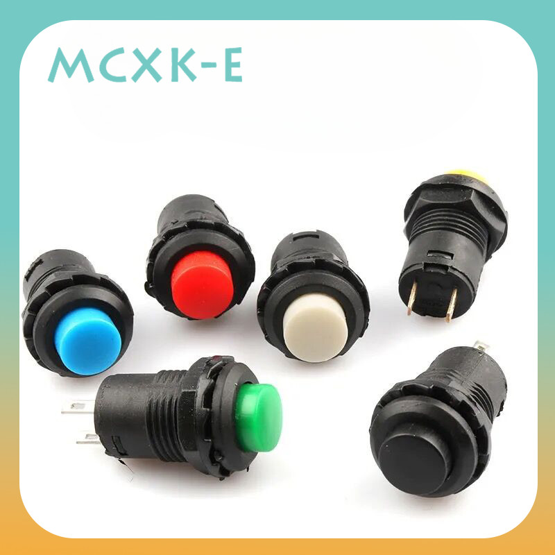 5Pcs Self-Lock / Momentary Pushbutton Switches DS427 DS428 12mm OFF- ON ...