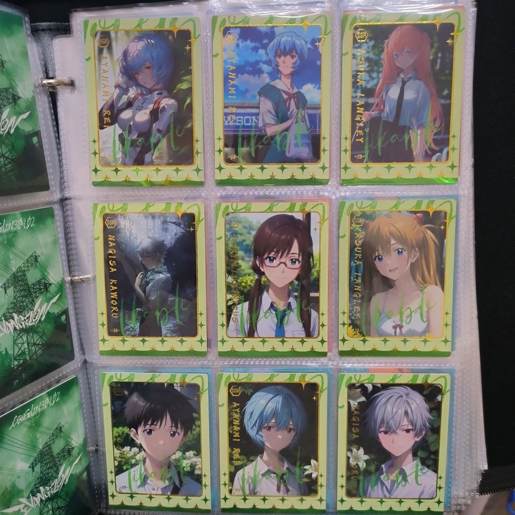 Eva Evangelion Shaohua Three-Dimensional Gilding Card Ayabo Rei Asuka ...