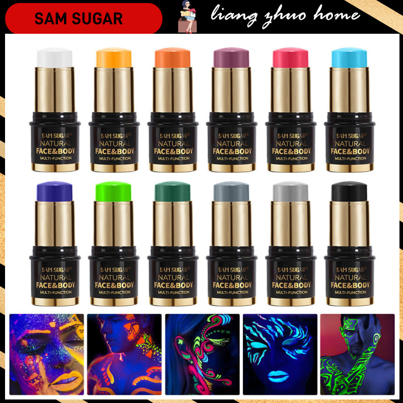 SAM SUGAR 1Pc Halloween Face Body Painting Stick Cream Waterproof UV