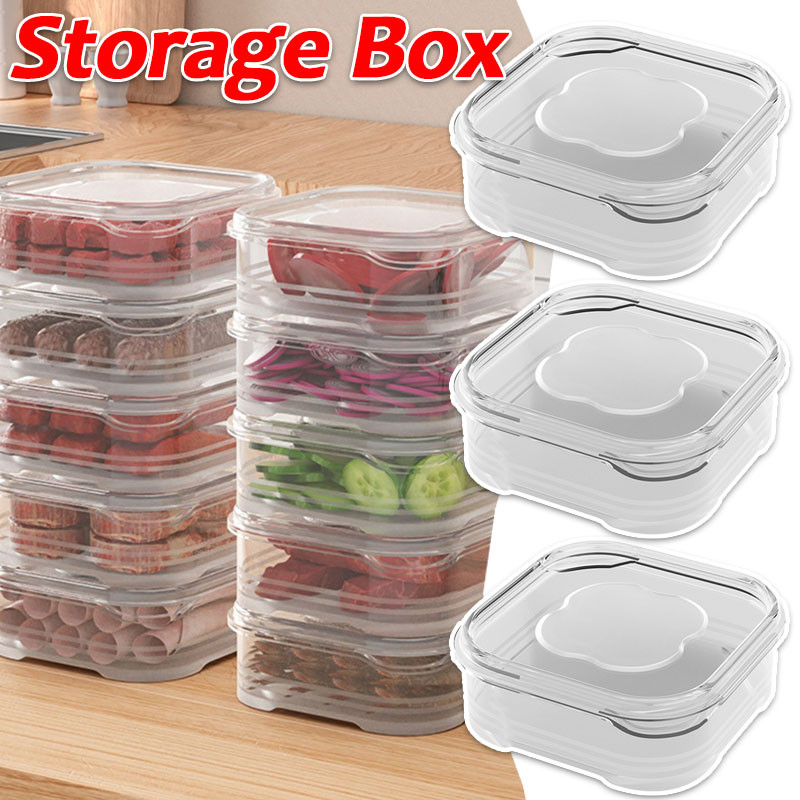 Kitchen Frozen Meat Sealed Storage Box with Lid / Refrigerator Leak ...