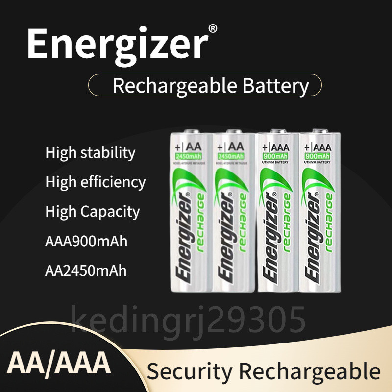 100 Original Energizer Rechargeable AA AAA Battery 1.2V 2800mAh 2450mah