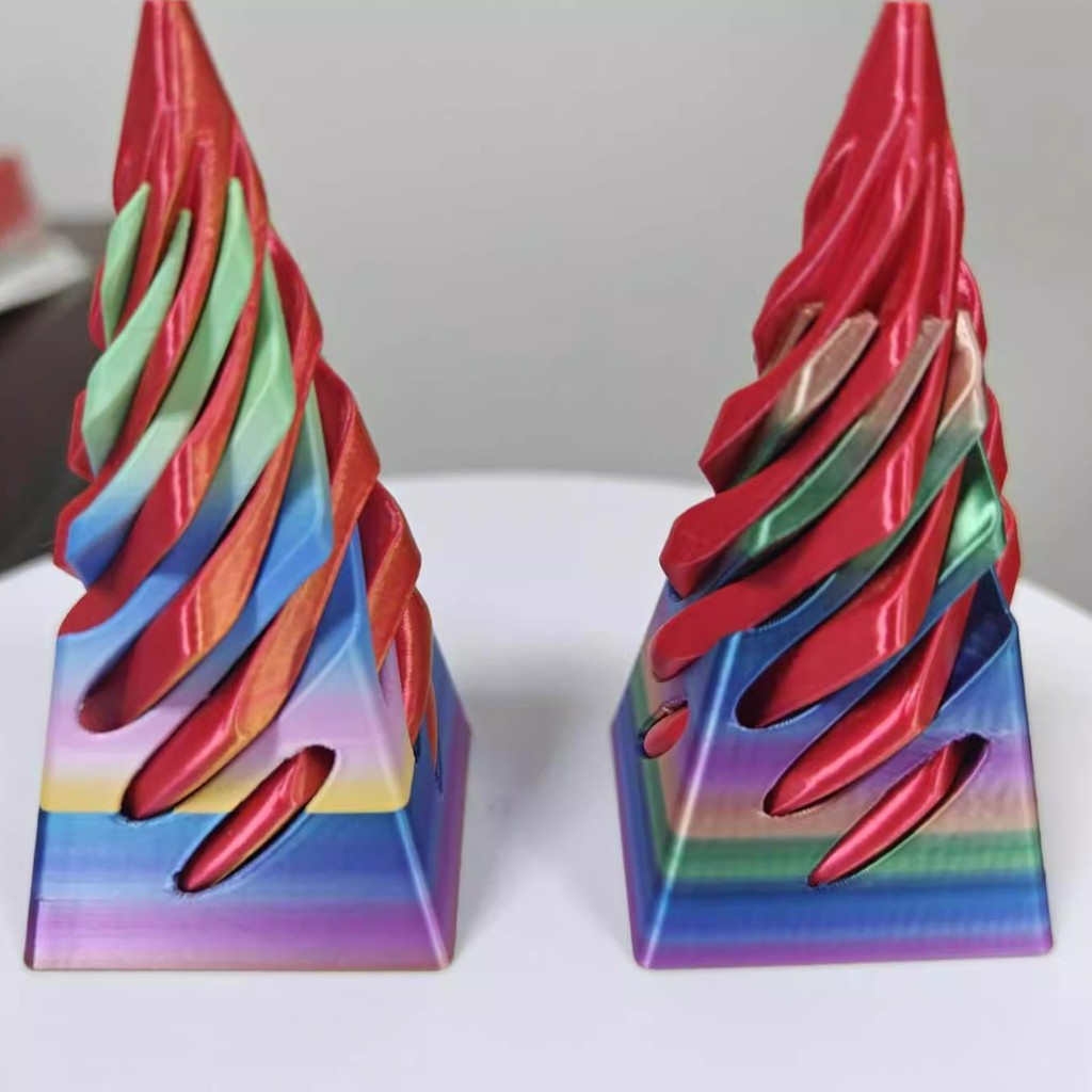 Spiral Tapered Toy 3D Printing Decompression Overlapping Rotating Tree ...