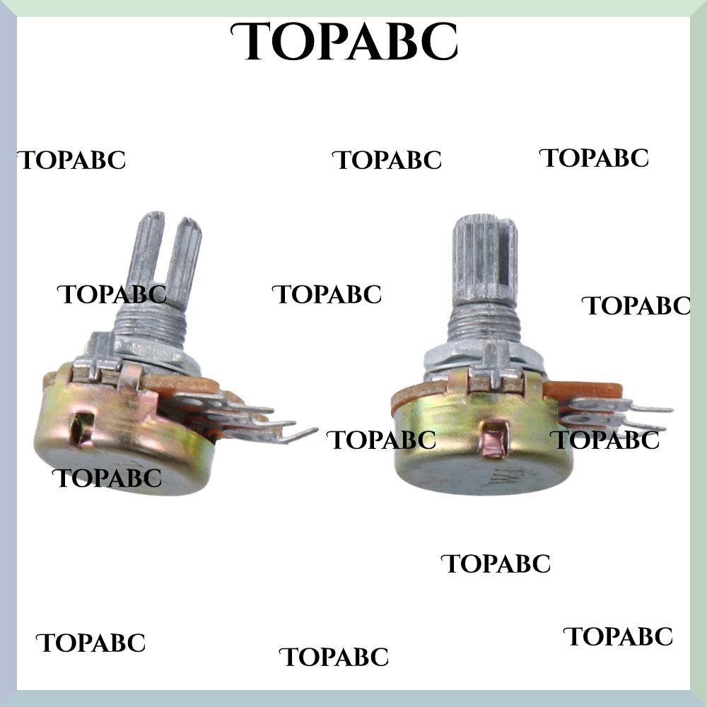 thumbnail image 2 of 10-Pack 50K Ohm Rotary Potentiometers With Orange Knobs – Linear Taper 2 of 5