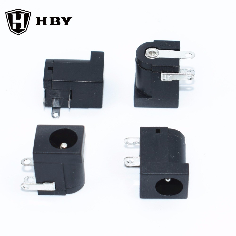 10Pcs DC-005 Black DC Power Jack Socket Connector DC005 5.5*2.1mm 2.1 ...