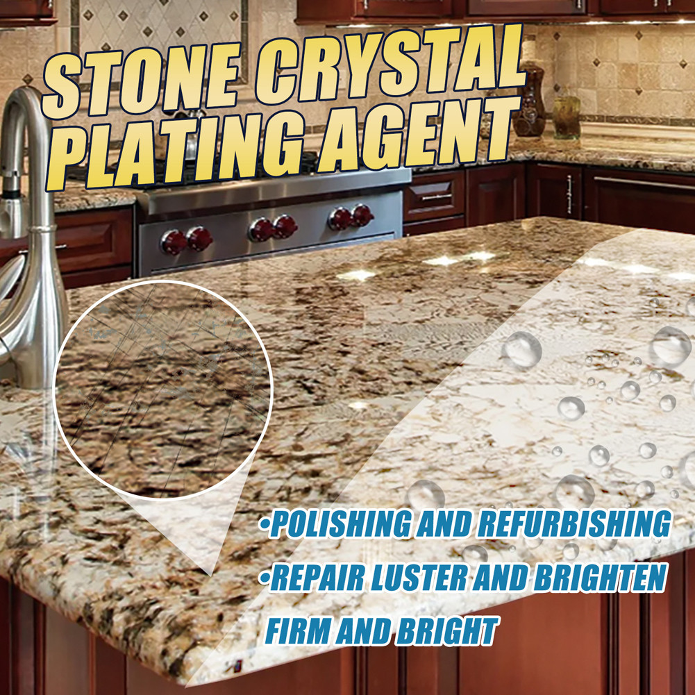 Stone Crystal Plating Agent with Sponge and Towel Marble Crystal ...