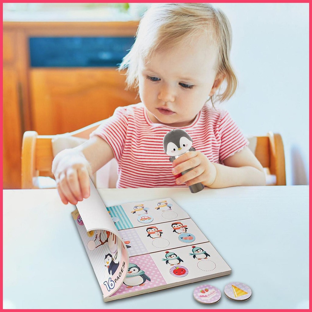 Reusable Sticker Books for Kids 100 Stickers Cute Cartoon Sticker ...