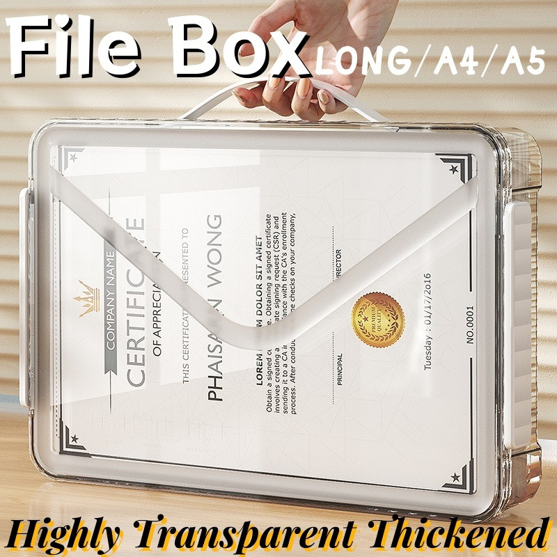 Paper Sorting Container Clear Organizer Desktop Storage Document ...
