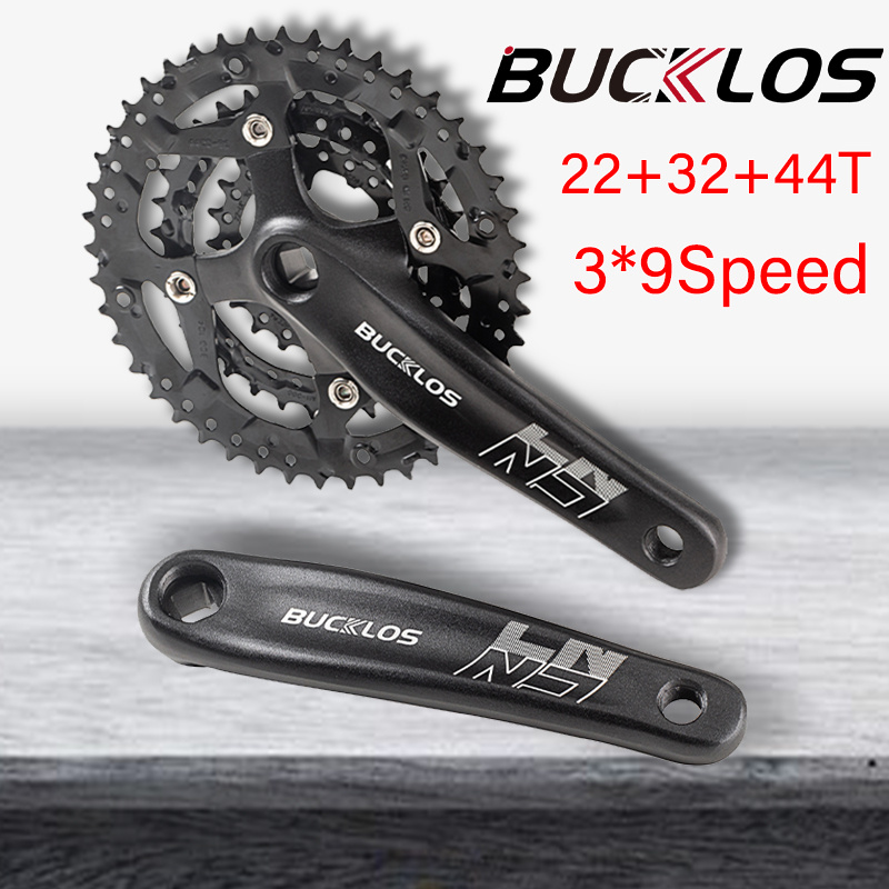 Bucklos Bike Wheels BUCKLOS MTB Square Taper Crankset 170mm Arms
