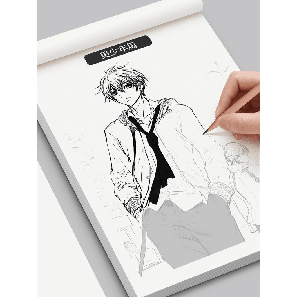 Comics Introductory Hand-Painted Copybook Anime Character Line Drawing ...