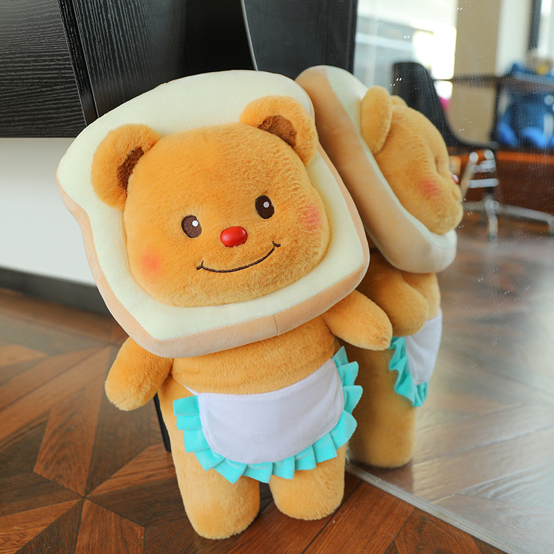 Butter Bear Plush Doll Bread Bear Facebook Ins Toy Cute Girl Birthday ...
