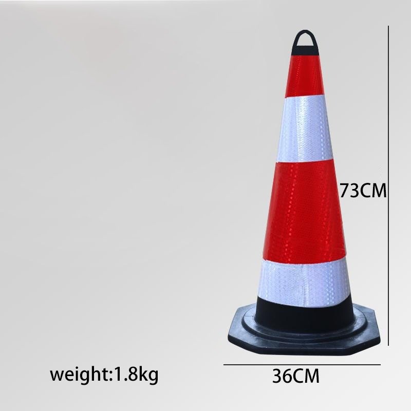 2/4/6 Traffic Cone with Rubber Base 73cm | Shopee Philippines