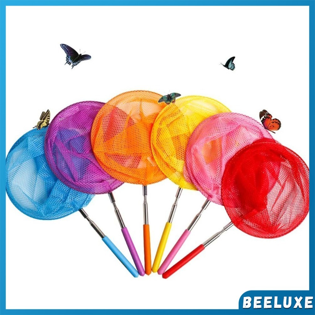 BeeLuxe Children Butterfly Catch Net Stainless Steel Telescopic Fishing ...