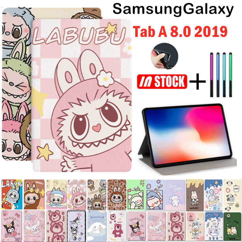For Samsung Galaxy Tab A 8.0 2019 SM-T290 T295 T297 Stand Mokoko LABUBU ...