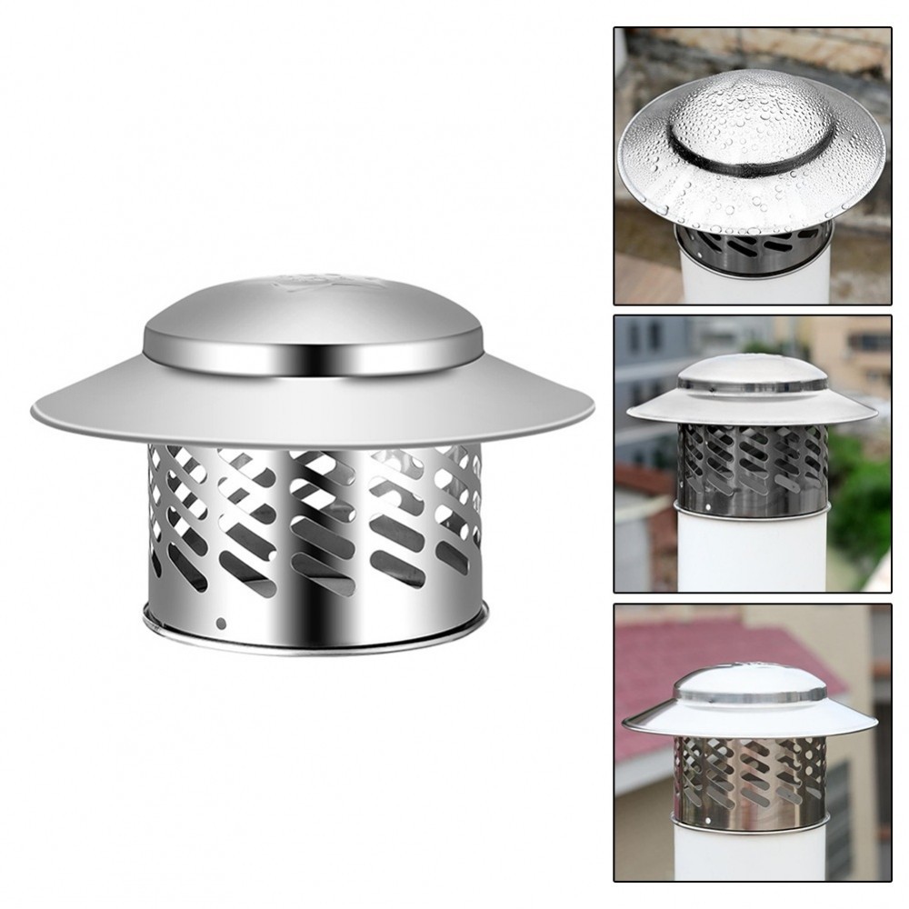 VOGUEZRoof Pipe Exhaust Hood Fixed Base Extensive Rain Protection For