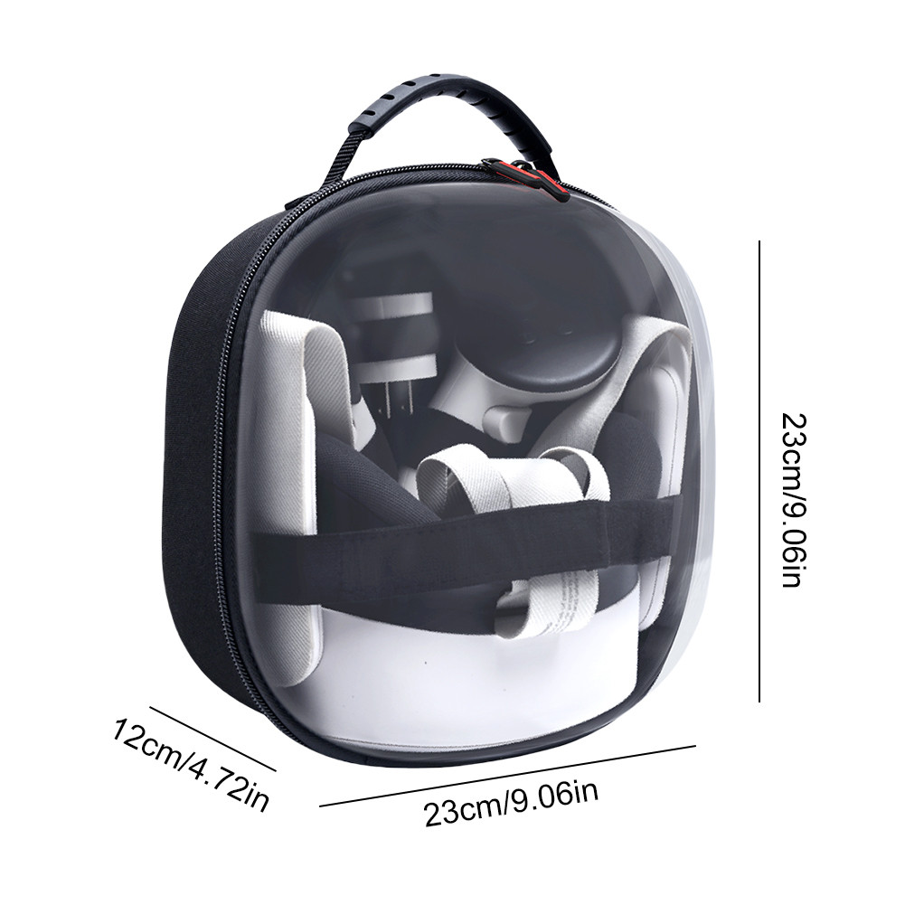 Handbag with Mesh Pocket Carry Case for Meta Quest 3S VR Headset Game