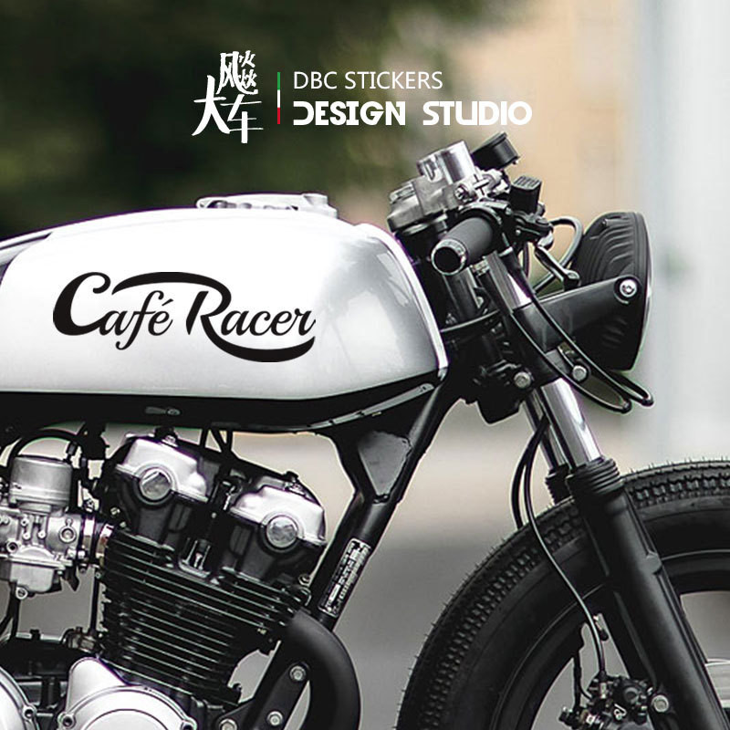Cafe Racer Retro Gentleman Triumph Harley Fuel Tank Helmet Motorcycle ...