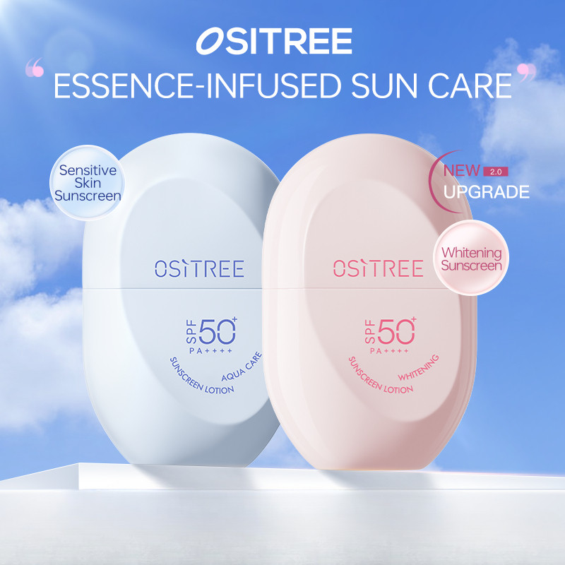 OSITREE Sunscreen Cream SPF50+Female Refreshing Face Outdoor Physical ...