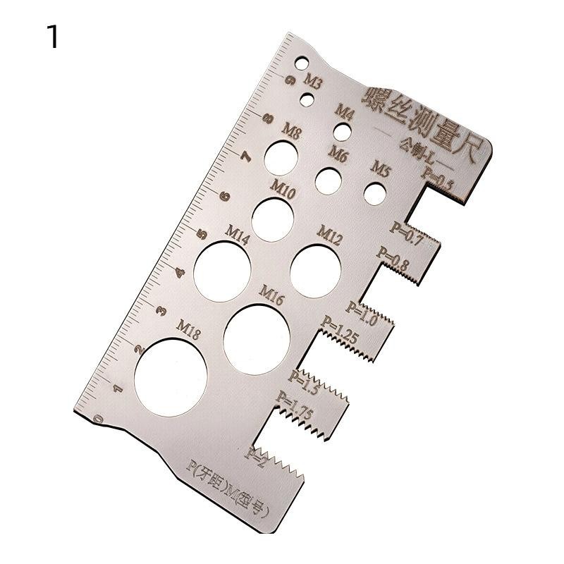 # JTPH # Screw Thread Pitch Gauge Ruler Measuring Tool Bolt Nut Metric ...