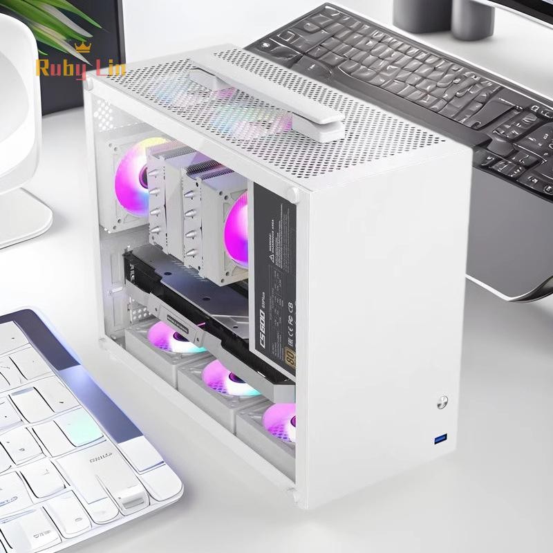 Ruby Lin Translation Gaming Computer Case With Grip Handle Cooling PC ...